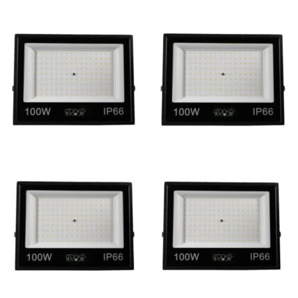 تصویری از پک چهار عددی پروژکتور ال ای دی 100 وات