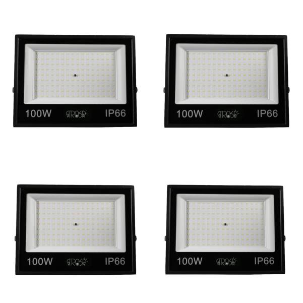 تصویری از پک چهار عددی پروژکتور ال ای دی 100 وات