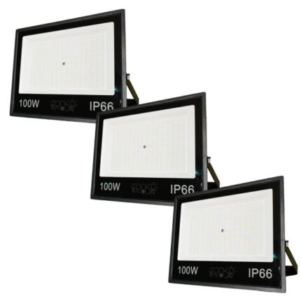 تصویر پک سه عددی پروژکتور ال ای دی 100 وات