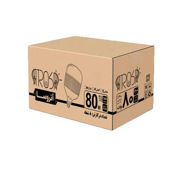 80-Watt-Metal-Cylindrical-Carton تصویری از کارتن 8 عددی لامپ استوانه ای فلزی 80 وات